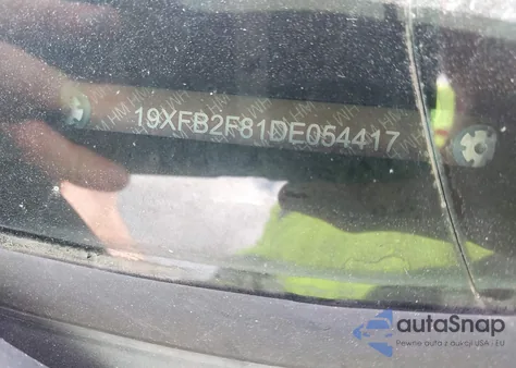 2013 Honda Civic Ex from USA, damaged, VIN 19XFB2F81DE054417